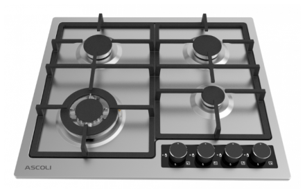 Газовая варочная панель ASCOLI HGS604-02CSG
