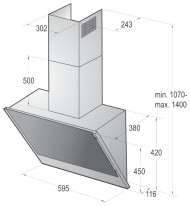 Каминная вытяжка Gorenje GHV 63 B