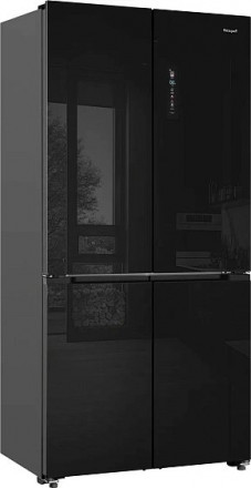 Холодильник WEISSGAUFF WCD 510 Built-in Inverter NoFrost Black Glass