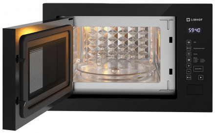 Встраиваемая микроволновая печь СВЧ Libhof MOS-3225 black