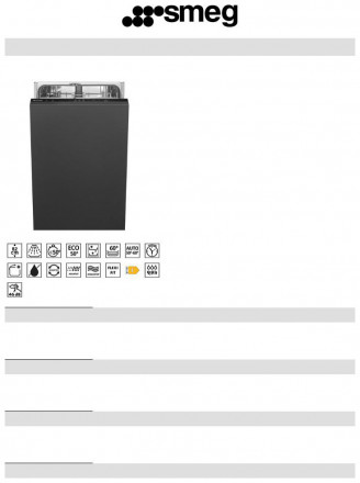 Встраиваемая посудомоечная машина Smeg ST4522IN