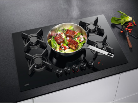 Газовая варочная панель AEG HKB75453NB Газовая варочная панель AEG HKB75453NB