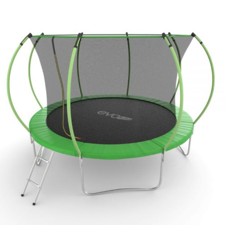 Каркасный батут EVO Jump 12FT Internal Green с сеткой и лестницей Каркасный батут EVO Jump 12FT Internal Green с сеткой и лестницей