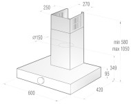 Каминная вытяжка Gorenje Simplicity DT 6 SY2B Каминная вытяжка Gorenje Simplicity DT 6 SY2B