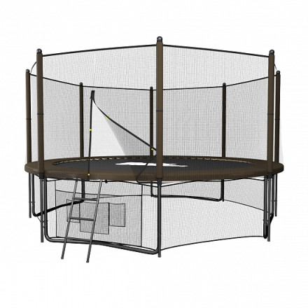 Каркасный батут Unix Line 12ft Black&Brown outside 366х366х269 см Каркасный батут Unix Line 12ft Black&Brown outside 366х366х269 см