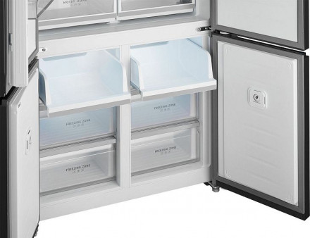 Холодильник WEISSGAUFF WCD 510 Built-in Inverter NoFrost Dark Inox