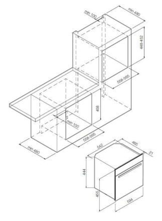 Встраиваемый электрический духовой шкаф Graude BWG 45.0 W