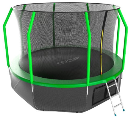 Каркасный батут EVO Jump 12FT Cosmo с нижней сетью 366х366х265 см