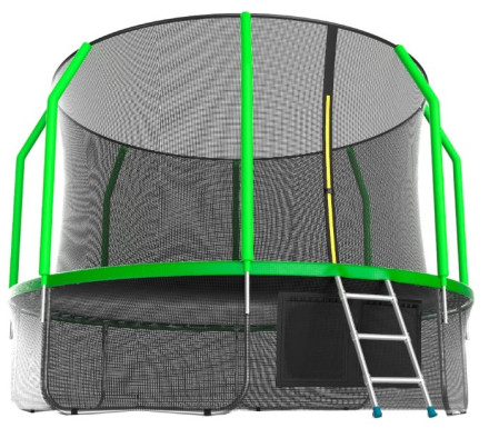 Каркасный батут EVO Jump 12FT Cosmo с нижней сетью 366х366х265 см