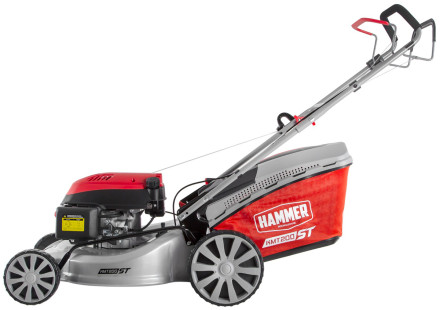 Колесная газонокосилка Hammer KMT200ST (6.5 лс, 196 см3, шир.53 см, выс.25-75мм, травос.65 л, самох.