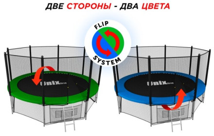 Каркасный батут Unix Line 12ft Classic (outside) 366х366х269 см