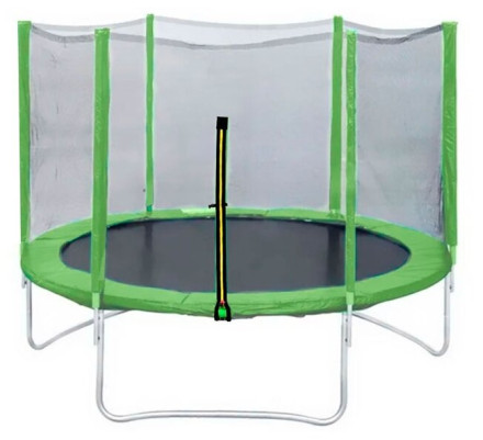 Каркасный батут DFC Trampoline Fitness 12FT-TR-LG/12FT-TR-B с сеткой 366х366 см