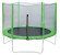 Каркасный батут DFC Trampoline Fitness 12FT-TR-LG/12FT-TR-B с сеткой 366х366 см