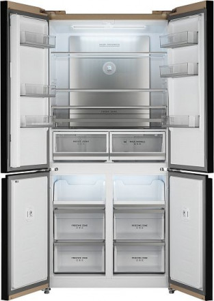 Холодильник WEISSGAUFF WCD 510 Built-in Inverter NoFrost Сhampagne Glass Холодильник WEISSGAUFF WCD 510 Built-in Inverter NoFrost Сhampagne Glass
