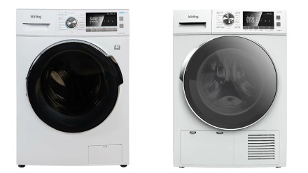 Комплект стиральная и сушильная машина Korting KWM 57IT1490 + KD 60HPT8 Комплект стиральная и сушильная машина Korting KWM 57IT1490 + KD 60HPT8