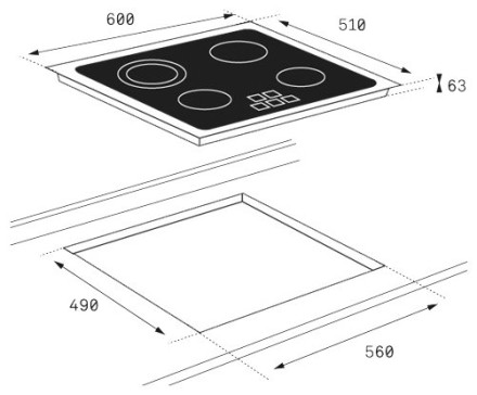 Электрическая варочная панель TEKA TR 6415 (40239043) Электрическая варочная панель TEKA TR 6415 (40239043)