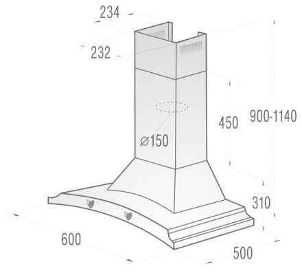 Каминная вытяжка Gorenje Classico DK63MCLI Каминная вытяжка Gorenje Classico DK63MCLI