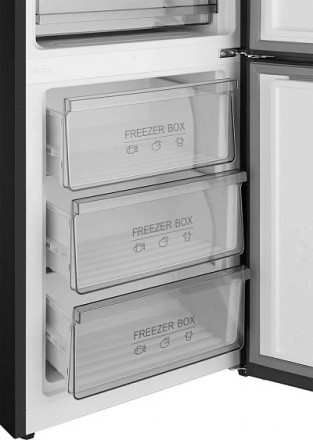 Холодильник WEISSGAUFF WRK 185 Total NoFrost Inverter Black Inox Холодильник WEISSGAUFF WRK 185 Total NoFrost Inverter Black Inox
