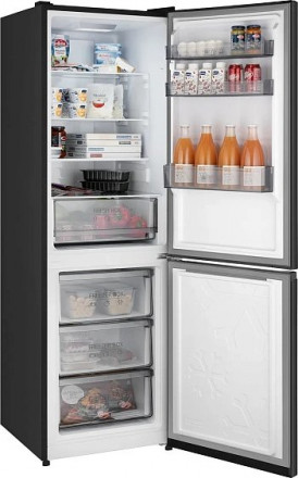 Холодильник WEISSGAUFF WRK 185 Total NoFrost Inverter Black Inox Холодильник WEISSGAUFF WRK 185 Total NoFrost Inverter Black Inox