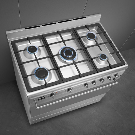 Варочный центр Smeg SUK91MFX9 Варочный центр Smeg SUK91MFX9