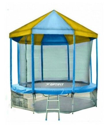 Каркасный батут Optifit Like 12ft с крышей 366х366х268 см