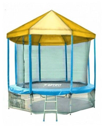 Каркасный батут Optifit Like 12ft с крышей 366х366х268 см