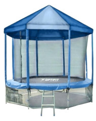 Каркасный батут Optifit Like 12ft с крышей 366х366х268 см Каркасный батут Optifit Like 12ft с крышей 366х366х268 см