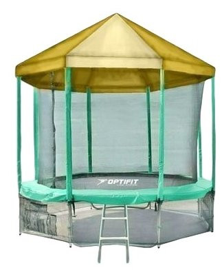 Каркасный батут Optifit Like 12ft с крышей 366х366х268 см