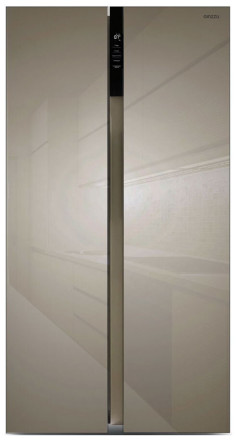 Холодильник Side by Side Ginzzu NFI-5212 Gold glass