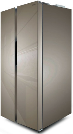 Холодильник Side by Side Ginzzu NFI-5212 Gold glass