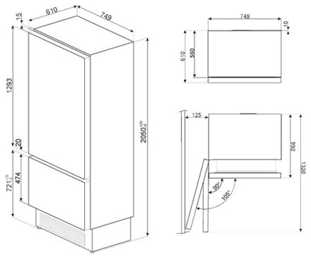 Встраиваемый холодильник smeg RI76LSI Встраиваемый холодильник smeg RI76LSI