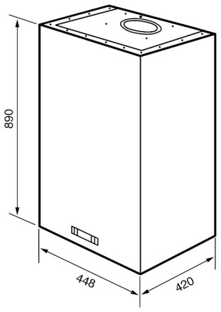Каминная вытяжка smeg KQ 45 XE Каминная вытяжка smeg KQ 45 XE