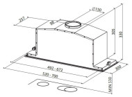 Встраиваемая вытяжка Faber Inca Lux Glass EG8 X/WH A70 Встраиваемая вытяжка Faber Inca Lux Glass EG8 X/WH A70