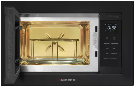 Встраиваемая микроволновая печь СВЧ Meferi MMO6020BK COMFORT