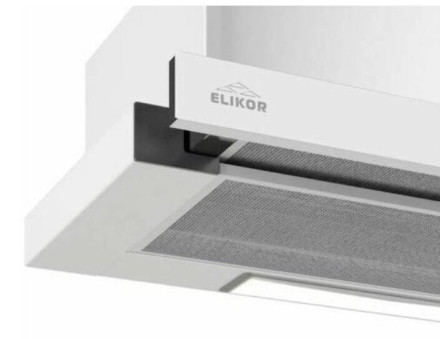 Встраиваемая вытяжка Elikor Slide Glass 50П-1000 белый/белый