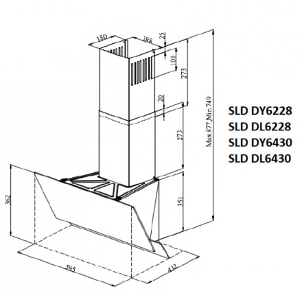 Вытяжка Schaub Lorenz SLD DL6228 Вытяжка Schaub Lorenz SLD DL6228
