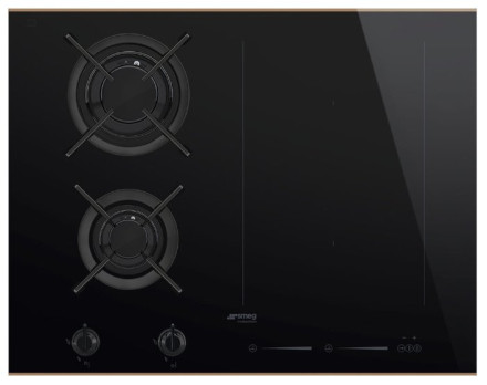 Комбинированная варочная панель smeg PM6621WLDR Комбинированная варочная панель smeg PM6621WLDR