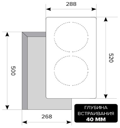 Варочная панель LEX EVH 321 BL