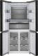 Холодильник WEISSGAUFF WCD 590 NoFrost Inverter Premium EcoFresh Blue Glass