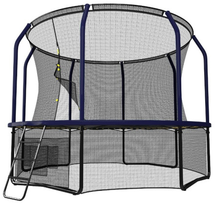 Каркасный батут Unix Line 10ft Supreme Game с баскетбольным кольцом 305х305х241 см
