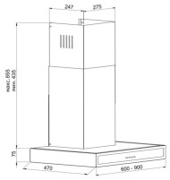 Каминная вытяжка Korting KHC 9771 N