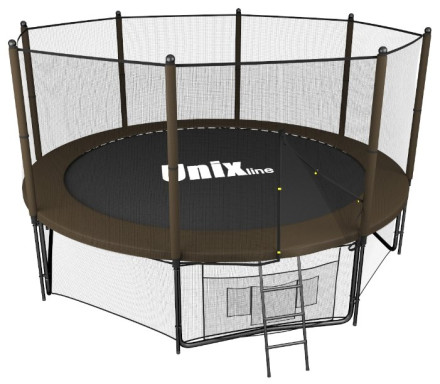 Каркасный батут Unix Line 10ft Black&Brown outside 305х305х241 см Каркасный батут Unix Line 10ft Black&Brown outside 305х305х241 см