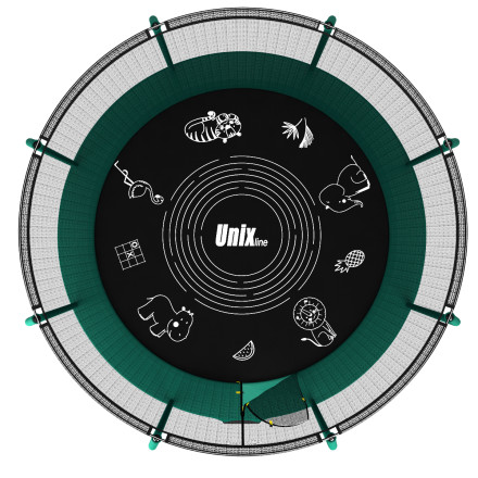 Каркасный батут Unix Line SUPREME GAME 8 ft (green) Каркасный батут Unix Line SUPREME GAME 8 ft (green)