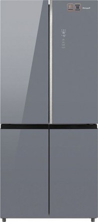 Холодильник WEISSGAUFF WCD 590 NoFrost Inverter Premium EcoFresh Dark Grey Glass