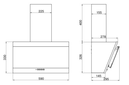 Вытяжка Elikor Титан 60Н-430-К3Д нерж/черный Вытяжка Elikor Титан 60Н-430-К3Д нерж/черный