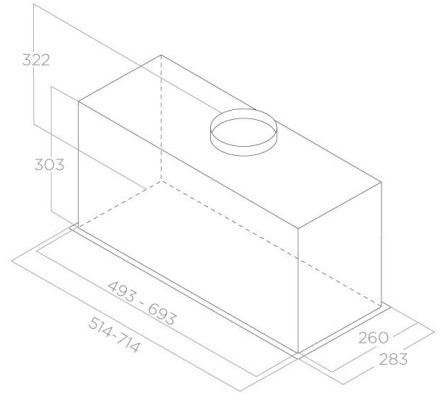 Вытяжка встраиваемая Elica LANE SENSOR @ IX/A/52 Вытяжка встраиваемая Elica LANE SENSOR @ IX/A/52