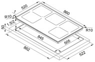 Индукционная варочная панель FRANKE FHFS 865 1I 2FLEX ST BK