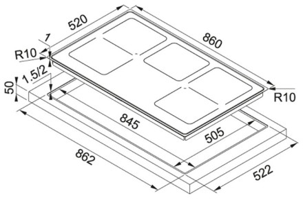 Индукционная варочная панель FRANKE FHFS 865 1I 2FLEX ST BK Индукционная варочная панель FRANKE FHFS 865 1I 2FLEX ST BK