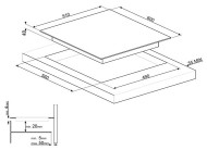 Индукционная варочная панель smeg SI1F7635B