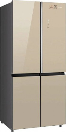 Холодильник WEISSGAUFF WCD 590 NoFrost Inverter Premium EcoFresh Gold Glass